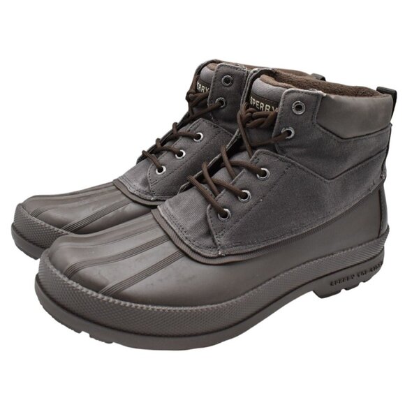 Sperry Mens Size 10.5 Cold Bay Wax Grey Water Resistant Insulated Chukka Boots - Picture 1 of 13